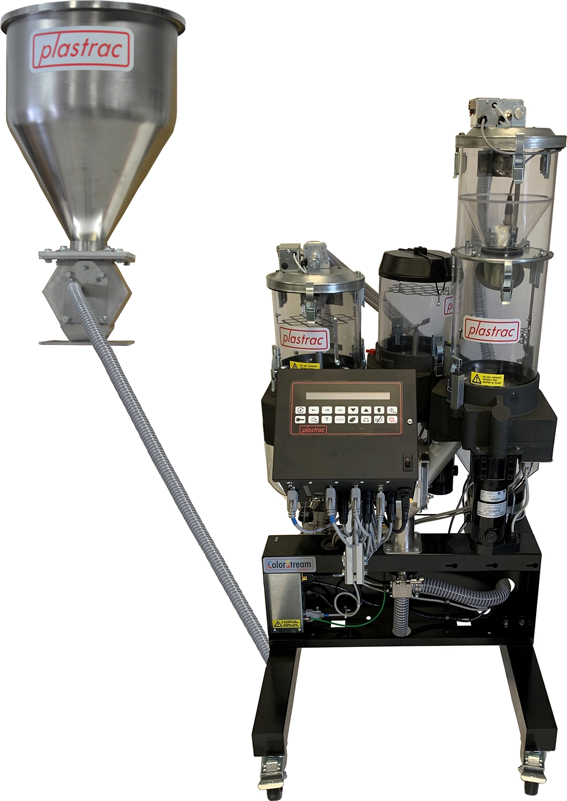 Gravimetric ColorStream Series with a hopper against a white background.
